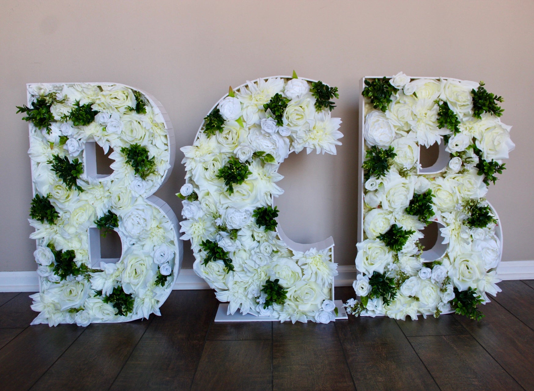 Floral Block Letters – Bent Creek Bouquets